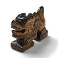 thumbnail image 2 of 2pcs Tiger Eye Carved Dragon Figurines Reiki Stone Display Decorations 52~55x18x37.5mm, 2 of 3