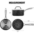 thumbnail image 4 of HLAFRG 1 Quart Ultra Nonstick Saucepan with Lid, Small Sauce Pot with Nonstick Granite Coating, Oven Safe, Easy to Clean, Black, 4 of 6