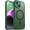 deep green, variant on Magnetic Phone Case for iPhone 14 6.1", Translucent Matte Shockproof Cover - Deep Green