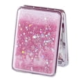 thumbnail image 1 of Visland Makeup Mirror Foldable Portable Shiny Quicksand Double-sided Washable Make Up Clear Cosmetic Mirror Beauty Tools, 1 of 1