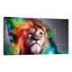 thumbnail image 1 of Cuadro Decorativo León De Colores Canvas Revolution  Cuadro 120 x 60 cm, 1 of 5