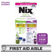 Nix Ultra Lice Treatment & Prevention Kit: Shampoo, Removal Comb & Daily Prevention Spray