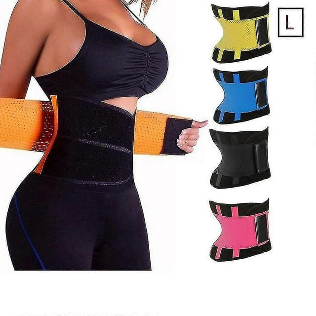 4x Waist Trainer Slimming Belly Belt Belly Belt, Sweat Belt Ladies Waist Shaper Corset Corset