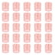 thumbnail image 1 of Uxcell 25Pcs Envolturas de Velas, Envolturas de Portavelas Cortadas con Láser para Velas LED, Pantalla de Luz de Té para Elegantes Fiestas de Cumpleaños y Bodas, Patrón de Hoja Rosa, 1 of 7