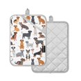 thumbnail image 2 of Pot Holders Set of 2 Heat Resistant 338℉ Kitchen Oven Gloves Potholder Cooking Baking Microwave Mitts Different Cartoon Funny Dogs, 2 of 7