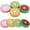 Assorted Color, variant on BRIGHTFUFU Decorative Jar Lids with Straw Holes, Leak-Proof Seals for Storage Jars, Regular Mouth Bottle Covers for Drinks