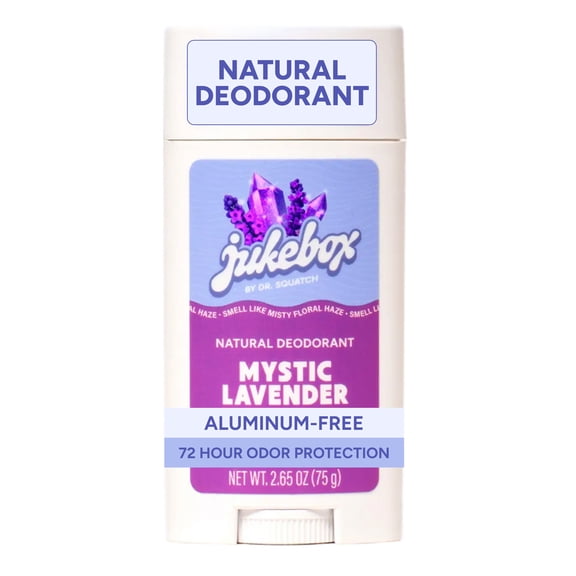 Jukebox Womens Aluminum Free Deodorant Stick, Natural Deodorant for Women, Mystic Lavender, 2.65 Oz