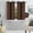 Brown, variant on Black 1pc Versatil Solid Thermal Window Curtain Grommet Short Panel 28"x54" GHL54