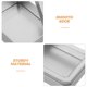 thumbnail image 3 of WASHWEPE 5Ud Caja Metálica Rectangular Con Plateada Para Almacenamiento Con Ventana Transparente, 3 of 8