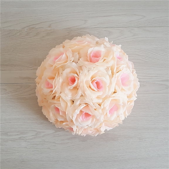 Clearance Under $3 Artificial Flower Ball Flower Pomander Ball For Wedding Centerpiece Hanger,Plastic (B) (1Pc)
