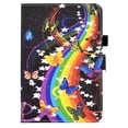 thumbnail image 2 of SaniMore Case for iPad 10th Generation 10.9" 2022, Auto Wake/Sleep Pen/Card Holder Stand Dual Angle PU Leather Case Soft TPU Back Color Painting Magnetic Protective Case, Musical Butterflies, 2 of 11