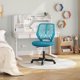 thumbnail image 2 of Songqin Kids Cute Office Chair Low-Back Armless Study Chair w/Lumbar Support Adjustable Height for Children in Bedroom School, Turquoise, 2 of 11