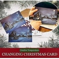 thumbnail image 2 of Illuminated Holiday Cards with Color-Changing Effects, Festive Tree Design Greeting Card, 2 of 4