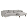 thumbnail image 2 of Modway 2-Piece Right-Facing Fabric Sectional Sofa with Tapered Legs in Gray, 2 of 8