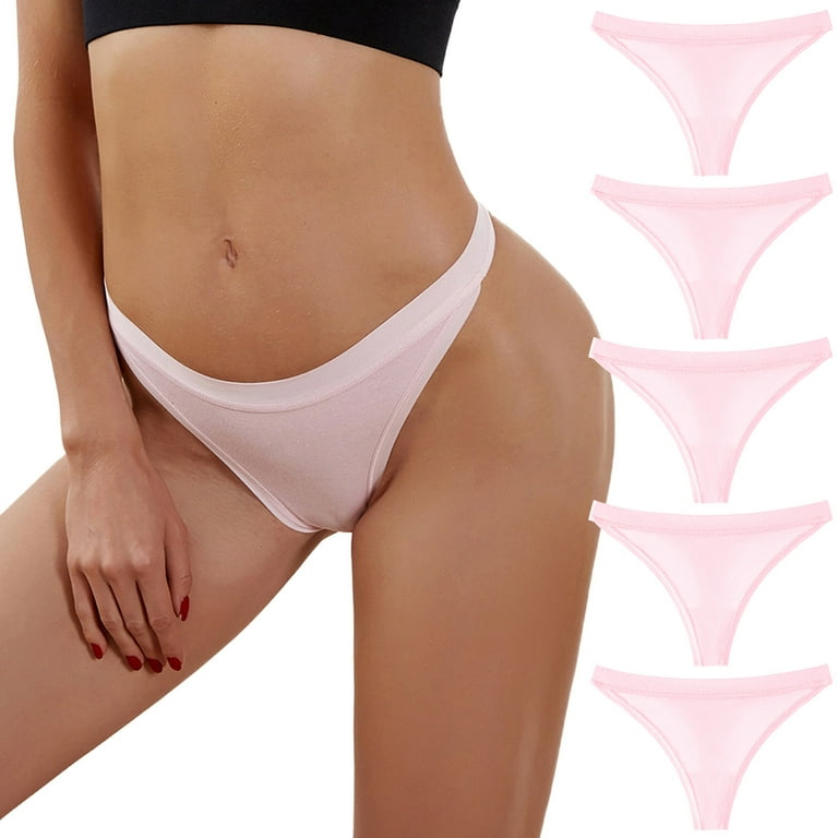 adviicd Lace Thongs Cotton Panties High Waisted C Section Recovery  Postpartum Soft Full Coverage Underwear for Womens Pink Large