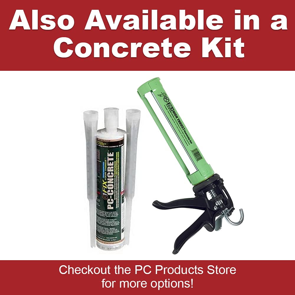 PC Products PC-Concrete Epoxy Adhesive Paste for Anchoring and Crack Repair, Two-Part 102 oz in Two Pails, Gray 71021