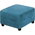 thumbnail image 1 of Liquidation à Moins de 5 $ Housse de Pouf en Velours, Housse de Pouf Carré Fenull Protège-Pouf Carré Tabouret de Rangement Pouf Extensible avec Bas Élastique en Véritable Tissu Peluche Velours, 1 of 7