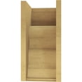 thumbnail image 4 of 12"W x 12"D x 24"H Wide Highland Rough Cedar Woodgrain TimberThane Corbel, Primed Tan, 4 of 6
