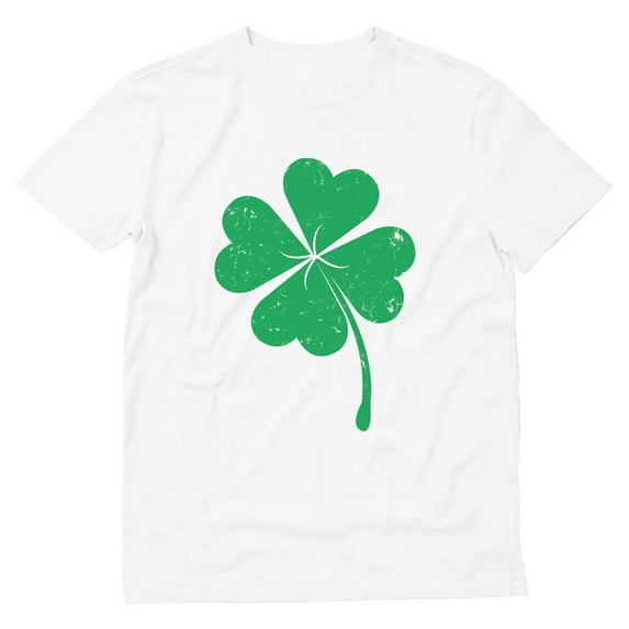 Tstars Mens Four Leaf Clover St Patricks Day Irish Shamrock Mens Graphic St Patricks Day Cool Shirts Gift for Him Irish Shirt Pride Proud Irish T Shirt