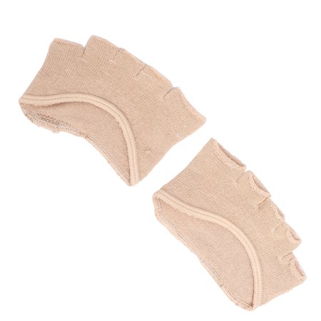 

Open Five-Toes Half Socks Soft All-cotton Socks Relieve Discomfort Half Toe Heelless Socks For Loafers For Sports Shoes For High Heels For Boat Shoes Open-Toed