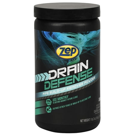 

Zep Drain Defense Enzymatic Drain Cleaner Powder - 18 Ounces - Zdc16 - Safe For Pipes And Septic Systems