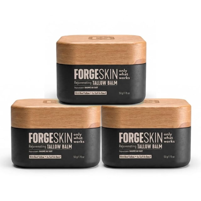 Bálsamo hidratante facial Forge Skin con sebo natural 3 x 50 g