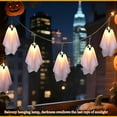 thumbnail image 4 of 10 Packs Halloween Ghost String Light Decor, Spooky Lighting Ghost with 8 Modes, LED String Light Halloween Decor for Indoor Outdoor Party (Manual), 4 of 10
