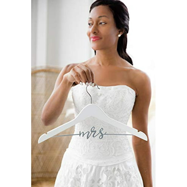 Bride wedding 2025 dress hanger