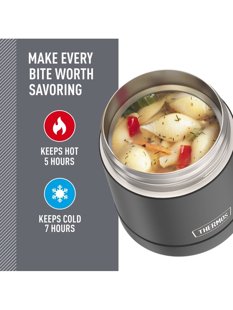 Thermos Stainless Steel Insulated Food Jar with Handle, 10oz