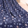 thumbnail image 3 of Dark Blue Sun Moon Cloud Planet Pattern Blanket,Comfortable Soft Lamb Wool Throw Blanket,All Season,Warm Lightweight Blankets for Sofa Bed Couch Living Room Chair,60"x80", 3 of 4