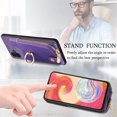 thumbnail image 6 of Nalacover Case for Samsung Galaxy A04E Wallet Case with Card Holder & Zipper Pocket, 360° Rotation Ring Kickstand Premium PU Leather Cover, Shockproof Magnetic Button Flip Stand Phone Case,Purple, 6 of 9
