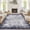 Blue Gray, variant on Large Area Rugs 6x9 Green Modern Bordered Abstract Washable Rug Soft Non-Slip Low Pile Area Rug Throw Carpet Dining Room Home (Green 6'x9')