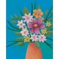 thumbnail image 2 of Moore, Regina 26x32 White Modern Wood Framed Museum Art Print Titled - Jubilant Floral IV, 2 of 4