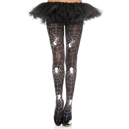 

Spider web print pantyhose