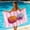 A, variant on Pink Pineapple Print Beach Towel, 27.5x55in Oversized Quick Dry Microfiber Towel for Summer Pool, Beach, Travel