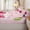 Blush Pink White, variant on Erosebridal Glam Glitter Bow Zipper Twin Comforter Sets with Fitted Sheet and 2 Pillowcases,Cute Heart Balloon Print Zipper Bedding Set,Bubblegum Pink White,4-Piece,Pink Reversible