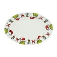 thumbnail image 1 of Grinch 14-Inch Oblong Ceramic Platter With Presents And Candy Cane Border, 1 of 3