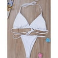 thumbnail image 5 of Womens Swimwear Micro Bikini Set Tie Side G-String Thong Beach Swimsuit, 5 of 7