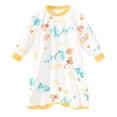 thumbnail image 1 of Hiiyo Robe de Nuit à Manches Longues à Col Ras du Cou pour Bébés Garçons et Filles en Coton, Tailles 3M-4T, 1 of 3