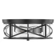 thumbnail image 6 of Aiwen 2-Light Matte Black Ceiling Lamp Rustic Industrial Farmhouse Light Fixture, 6 of 10