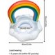 thumbnail image 2 of Baby Float, Rainbow Sequin Inflatable Swim Buoy Baby Swimming Ring Sparkling Swimming Ring for Kids 1-5 Years Old for Pool Party Baby Swim Buoy, 2 of 4