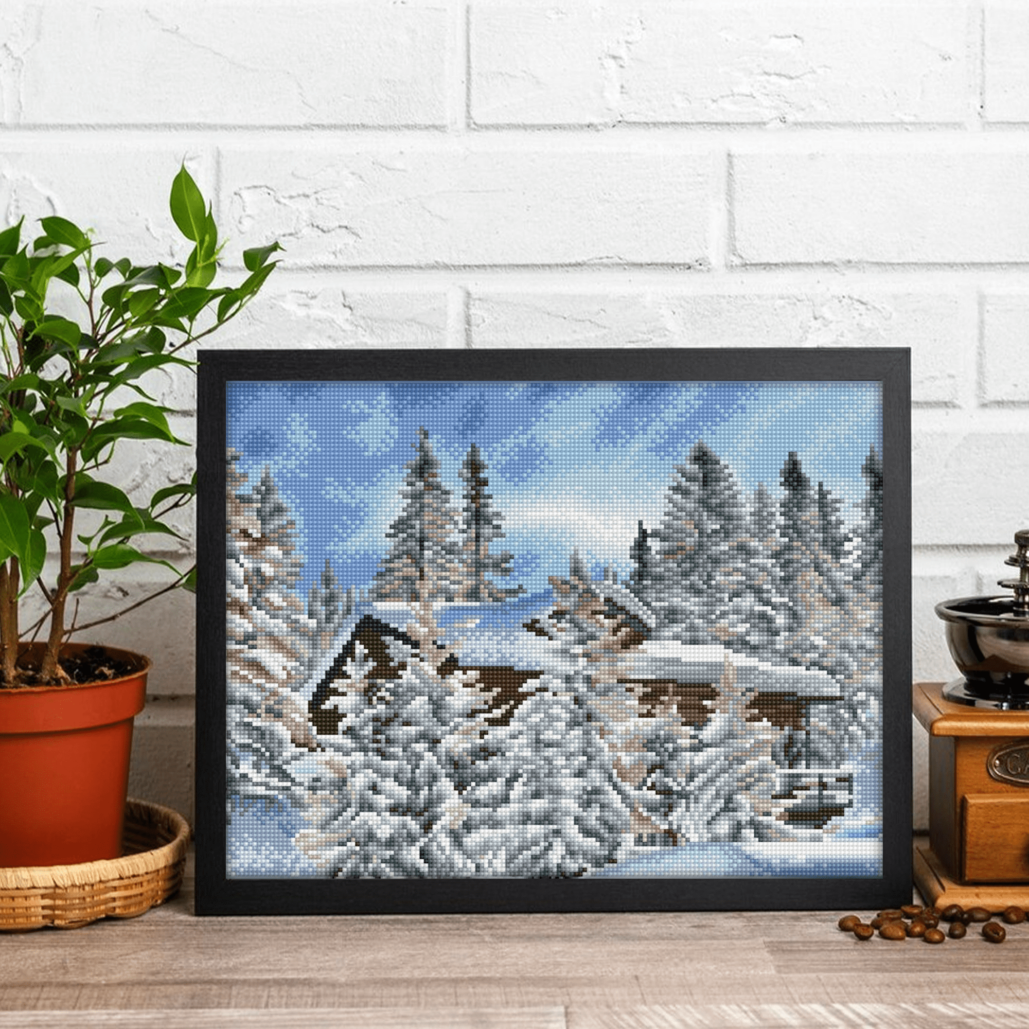 Diamond Dotz Alpine Retreat Diamond Painting Kits for Adults - Diamond Art Kits a Relaxing Creative Craft Kit with Dotz Gems 12.2x16.1