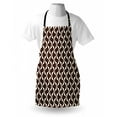 thumbnail image 4 of Geometric Apron, Contemporary Abstract Pattern with Contrast Colored Triangle Tiles, Unisex Kitchen Bib with Adjustable Neck for Cooking Gardening, Adult Size, Seal Brown and Cream, by Ambesonne, 4 of 4