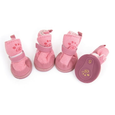 Size 5 Rubber Sole Doggy Dog Snow Boots Shaped Shoes Pink 4 Pcs | Walmart Canada