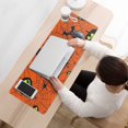 thumbnail image 3 of Long Mouse Pads for Desk,Halloween Glowing Spider Web Pattern Desk Mats on Top Of Desks, Desk Mouse Pad Extra Large with 3mm Non-Slip Base and Stitched Edge for Gaming,Office,Work,Home 31.5x11.8in, 3 of 5