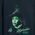 thumbnail image 3 of Wicked: Part 2 -  Pastel Elphaba - Men's Long Sleeve Graphic T-Shirt, 3 of 5
