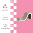 thumbnail image 4 of THE LICKER STORE Kona 27" Modern Cardboard Double-Sided Wave Cat Scratcher with Catnip, Cloud, CSR1013B, 4 of 7