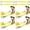 Yellow, variant on 4 Pack Tie Down Straps for Kit, 2 Inch Ratchet Straps with Snap Hooks Heavy Duty 8ft, 11000 LBS Break Strength, 36 Inch Axle Straps for , , UTV