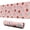 Pink Cow Strawberry-1, variant on Long Mouse Pads for Desk,Pink Cow Strawberry Pattern Desk Mats on Top Of Desks, Desk Mouse Pad Extra Large with 3mm Non-Slip Base and Stitched Edge for Gaming,Office,Work,Home 31.5"x11.8"