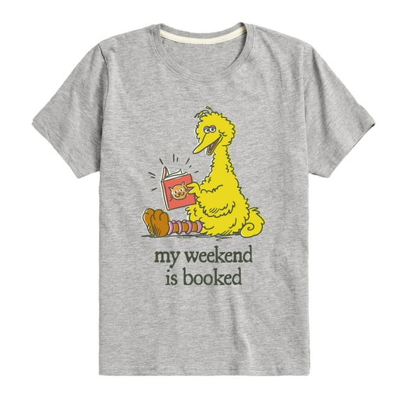 Sesame Street - Weekend Is Booked - Toddler and Youth Short Sleeve Graphic T-Shirt